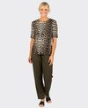 Vassalli Top 3/4 Sleeve Round Neck Knit