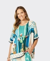 Clarity Top S/S TheTulum Shell Print