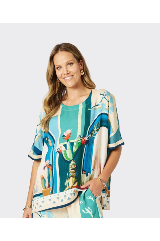 Clarity Top S/S TheTulum Shell Print