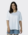 White On Black Tee Elasticated Sleeve