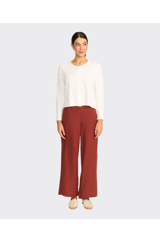 Foil Cardigan Best Feature Linen Slub