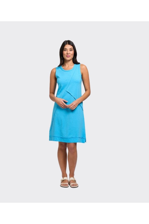 Foil Dress S/L Angle Divine Slub