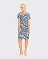Foil Dress S/S Swing Back Pleat