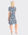 Foil Dress S/S Swing Back Pleat
