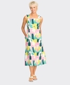 Foil Dress Sunseeker Linen/Cotton Elastic Strap