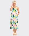 Foil Dress Sunseeker Linen/Cotton Elastic Strap
