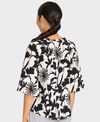 Foil Top 3 Scoops Flare Sleeve Viscose