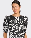 Foil Top Swing Volume Sleeve Poplin