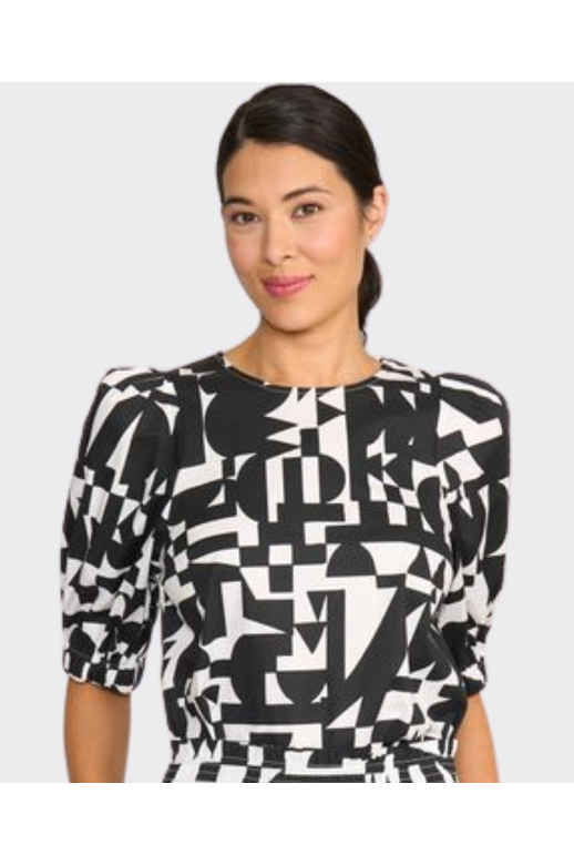 Foil Top Swing Volume Sleeve Poplin