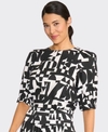Foil Top Swing Volume Sleeve Poplin