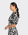 Foil Top Swing Volume Sleeve Poplin