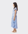 Orientique Dress Bias Pockets Aksharay Blue