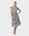 Orientique Dress Bias Pockets Aksharay Navy