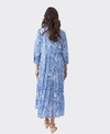 Orientique Dress Collar Midi Aksharay Blue