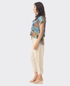 Orientique Top Rolled Neckline Tayrona