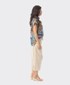 Orientique Top Rolled Neckline Tayrona
