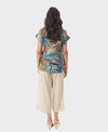 Orientique Top Rolled Neckline Tayrona