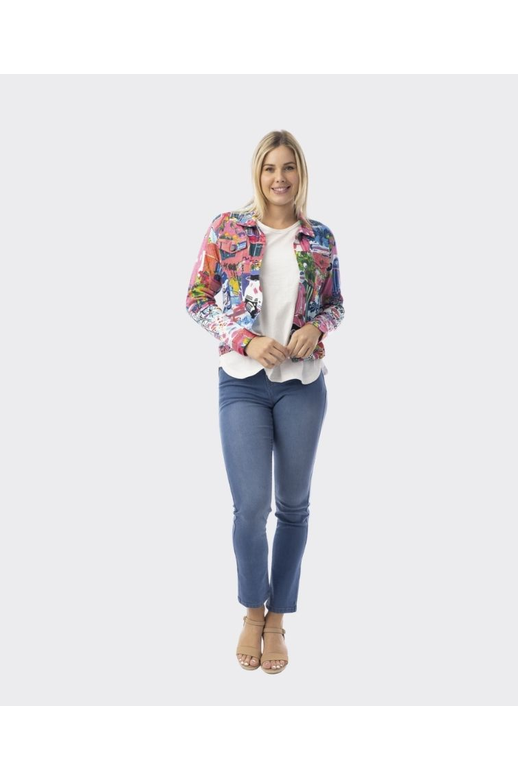 Orientique Jacket Ponte Printed Cotton