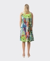 Orientique Dress V Pleated Printed Cotton
