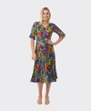 Orientique Dress S/S Godet Zapallar