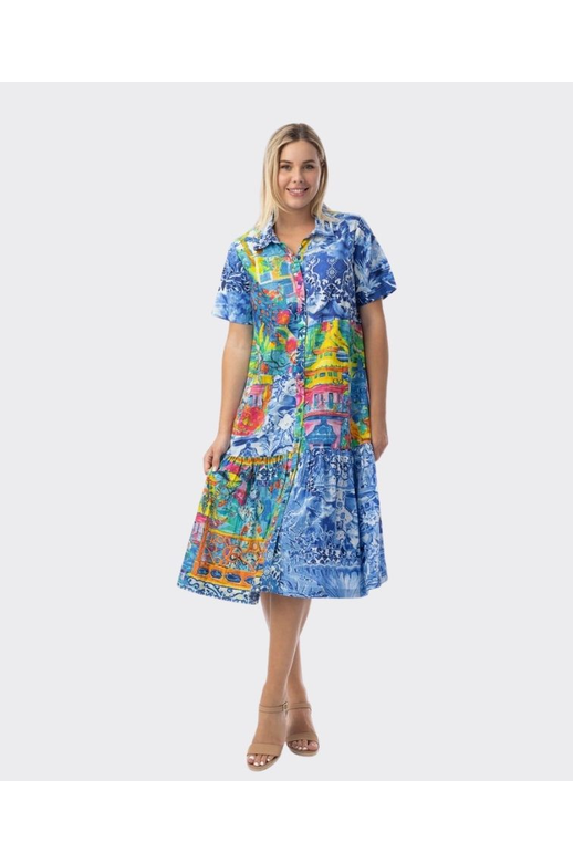 Orientique Dress Patch Collar Okayama