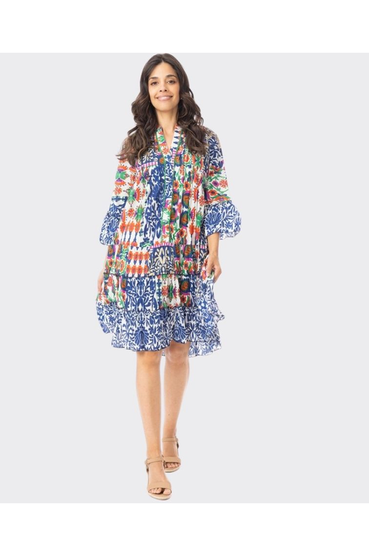 Orientique Dress Layers Frill Sleeve Buzios