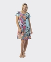 Orientique Dress S/S Patch Ikebana