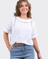 Elm Top Abagail Lace Trim