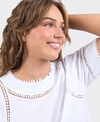 Elm Top Abagail Lace Trim