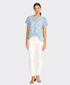 Memo Blouse S/S Drop Hem Chiffon