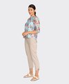 Memo Blouse Scoop Neck Button Front