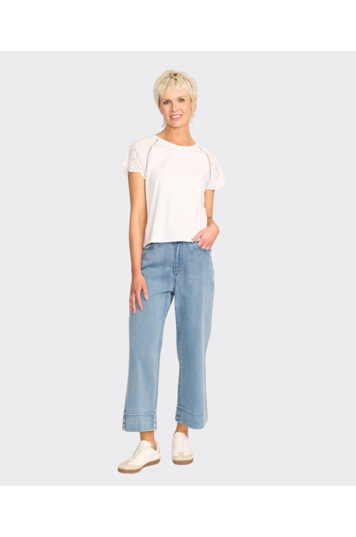 Memo T-Shirt Broderie Sleeve