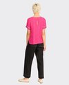 Oh Three Top Rib Trim Step Hem