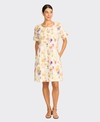 Preen Dress Contrast Facing Shift Linen