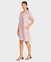 Preen Dress Contrast Facing Shift Linen