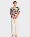 Preen Top Swing Out Linen Shirred Sleeve
