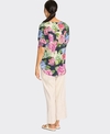 Preen Top Swing Out Linen Shirred Sleeve