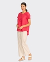 Preen Top Swing Up Down Hem Linen