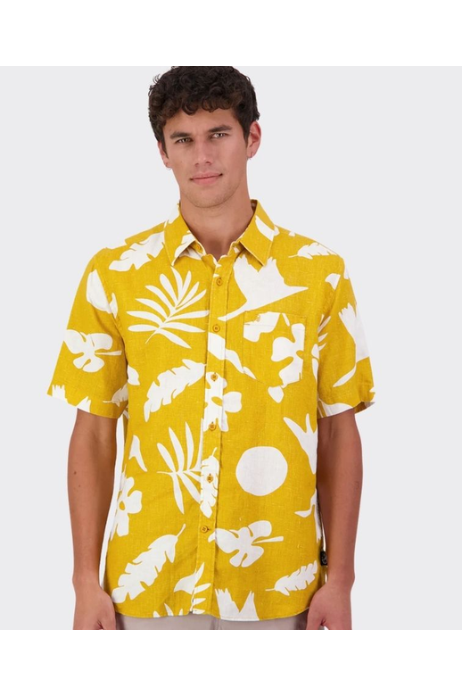 Swanndri Shirt S/S Leafage Linen