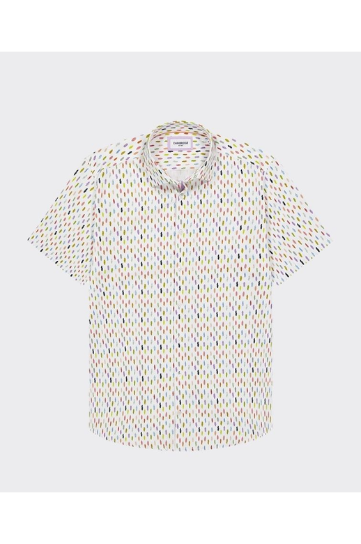 Cambridge Shirt S/S Portsea Feathers