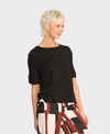 Esplanade Top Wide Neck Elbow Sleeve