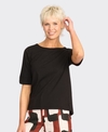 Esplanade Top Wide Neck Elbow Sleeve