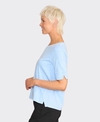 Esplanade Top Wide Neck Elbow Sleeve