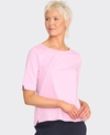 Esplanade Top Wide Neck Elbow Sleeve
