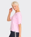 Esplanade Top Wide Neck Elbow Sleeve