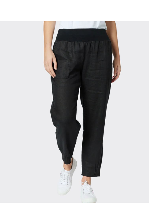 Gordon Smith Pant Sarah Rib Waist Linen