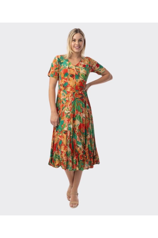 Orientique Dress Godet S/S Sao Paulo