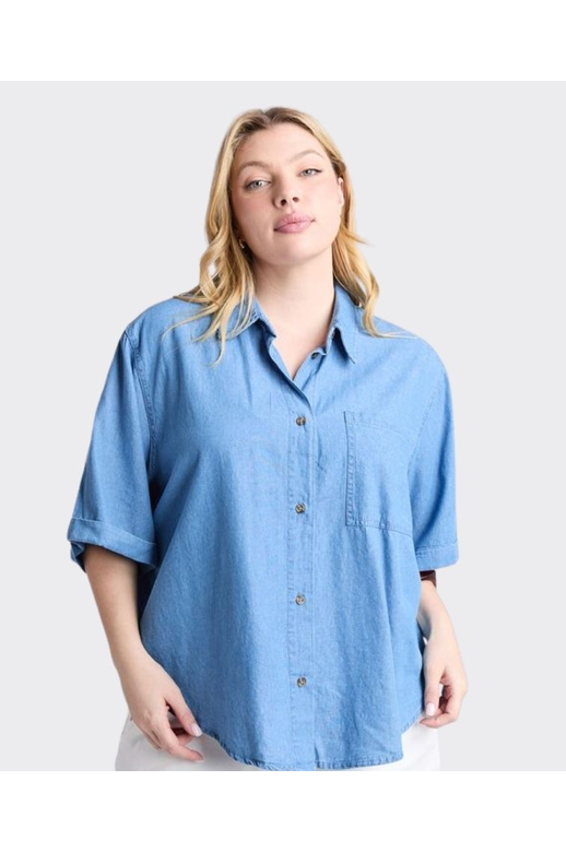 Elm Shirt S/S Blissful Chambray