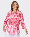 Threadz Shirt L/S Pink Poppies