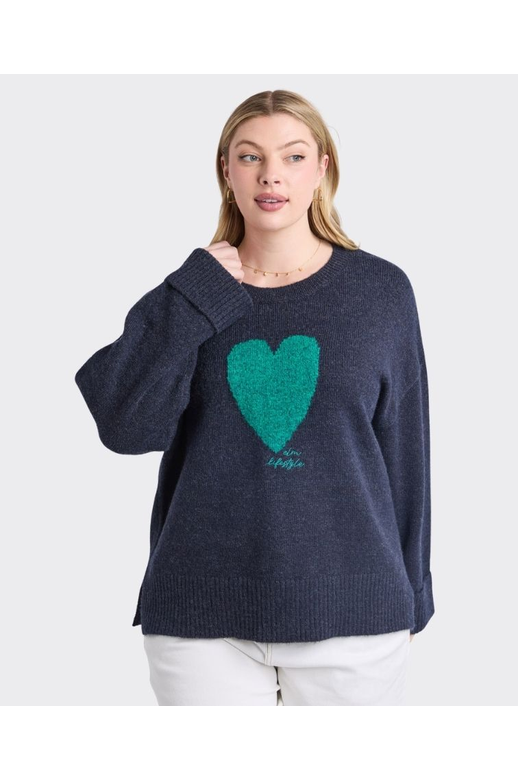 Elm Knit Intersia Heart
